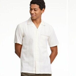 Men's White Resort Short Sleeve Shirt